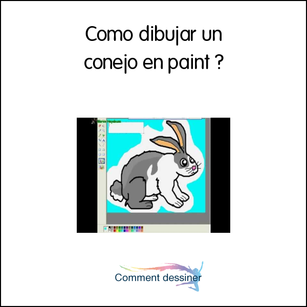 Como dibujar un conejo en paint